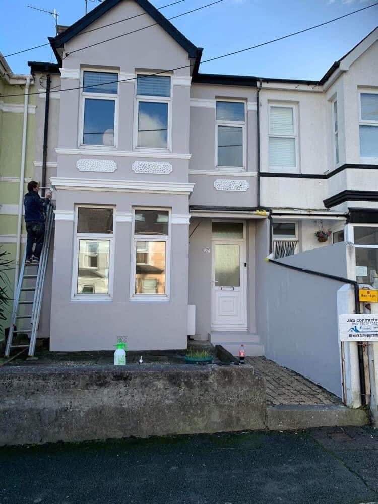 Exterior painting work completed by JB Contractors