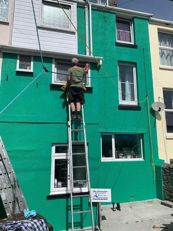 Property transformation through exterior painting